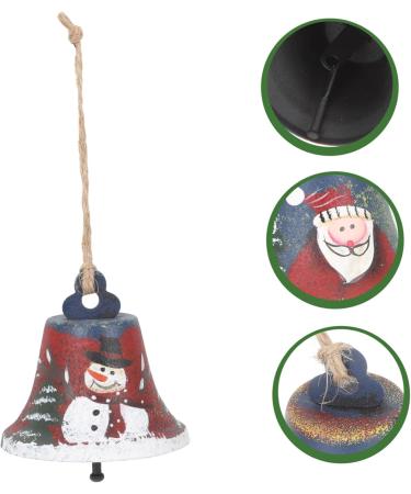 Buy Abaodam 4-Piece Wrought Iron Christmas Tree Hanging Bells | Snowy Decor for American Style Xmas Trees | 7x7cm | International Shipping Available - Buy Online on GoSupps.com