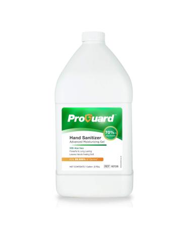 GINGI-PAK - 82128-A ProGuard Hand Sanitizer Gel  70% Ethyl Alcohol with Aloe Vera  Kills 99.999% of Germs  Fast Drying with No Residue Left Behind  1 Gallon