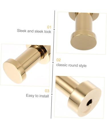 Cabilock 2pcs Bathroom Towel Hook Wall Mounted Hooks Bathroom Robe Brass Coat Hooks Brass Hook Wall Hanging - Buy Online on GoSupps.com