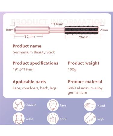 Beauty Massage Roller - Germanium Facial Tool for Skin Lifting & Relaxation | Pink MYB-HY - Buy Online on GoSupps.com