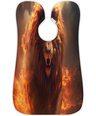 Flaming Lion Beard Bib Apron | Best Beard Hair Catcher for Men | Perfect Father's Day & Christmas Gift for Dad & Husband - Buy Online on GoSupps.com
