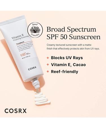 COSRX Vitamin C 23% Serum + Vitamin E SPF 50+ Daily Sunscreen - Brightening Korean Skincare - Buy Online on GoSupps.com