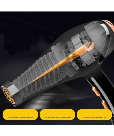 Salon Hair Dryer 2000W Travel Hair Dryer Professional Blow Dryer Negative Ionic Technology 2 Speed 3 Heat Setting AC Motor Lightweight Fast Dry Concentrator Low Noise for Salon and Home Use - Buy Online on GoSupps.com