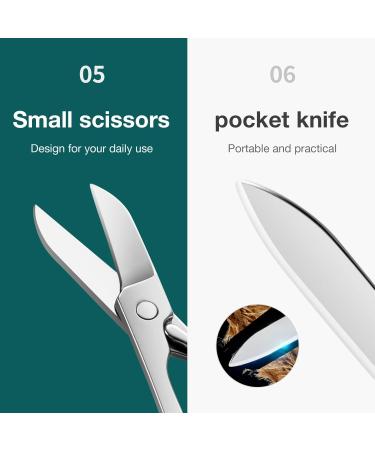 MR.GREEN Multifunctional Nail Clippers Stainless Steel Six Functions Nail Cutter Nail Files Small Knife Scissors (Small) - Buy Online on GoSupps.com