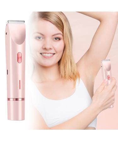Portable Shaver Electric Shaver for Women Double Head Shaver Portable Body Hair Trimmer Shaver for Women Care Wet and Dry Use Groomer Pink - Buy Online on GoSupps.com