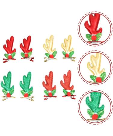 FRCOLOR 12 Pairs girls barrettes Deer Ears Hair Clips Glitter Reindeer Hair Clips reindeer barrettes Christmas Hairpin Antlers Hair Clips kids hairpin Miss headgear three-dimensional pu - Buy Online on GoSupps.com