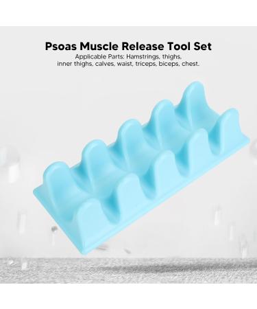 Portable Sky Blue PSOAS Muscle Relaxation Tool | Reduce Tension & Improve Flexibility for Thighs Calves & More - Buy Online on GoSupps.com
