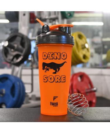 Blender Bottle x Forza Sports Classic 28 oz. Dino Sore Shaker - Black/Orange - Buy Online on GoSupps.com