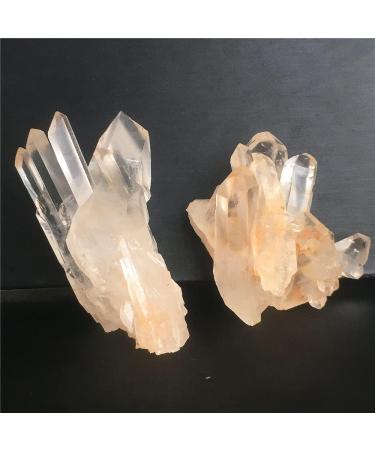 Natural Crystal Rough 2PCS Natural Stone and Crystal Specimen Druzy Cluster Minerals Point Curative Fengshui Gift Wicca Ornments for Home Decorative - Buy Online on GoSupps.com