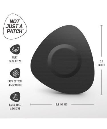 Not Just A Patch CGM Sensor Patches for Freestyle Libre and Medtronic Sensors (20 Pack) - Water Resistant & Durable for 10-14 Days - Pre-Cut Freestyle Libre 2 Sensor Covers in Black - Buy Online on GoSupps.com
