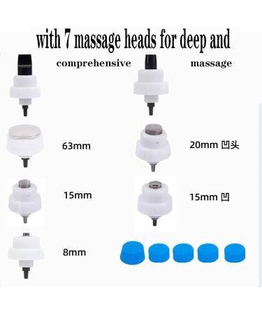 HSRG ED Shock Wave Unit - Multifunctional Extracoral Portal Therapy Massager with 7 Heads for ED Treatment Tendonitis & Plantar Fasciitis - Buy Online on GoSupps.com