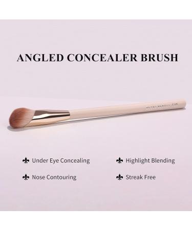 Bethy Beauty Angled Under Eye Concealer Brush Finger Shape Nose Contour Makeup Brush for Liquid and Cream Blending and Diffusing Small Foundation Brush Cosmtic Tool Smooth Canvas - Buy Online on GoSupps.com