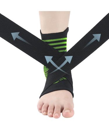 Supportive Adjustable Ankle Brace - Breathable Compression Sleeve for Sports Basketball & Boxing - Ideal for Sprains - Buy Online on GoSupps.com