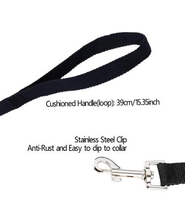 Dog Training Lead Leash 5m/32ft Long Dog Recall Lead Long Line for Dog Tracking Training Long Lead Leash for Pet Recall Obedience (Black) 5m Black - Buy Online on GoSupps.com