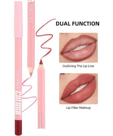  Keyubria Lip Pencil - 12 Colors Long-Lasting Matte Natural Makeup - Lip Pencil Kit | For Home Day Night Evening Wedding Winter Autumn Spring Office - Buy Online on GoSupps.com