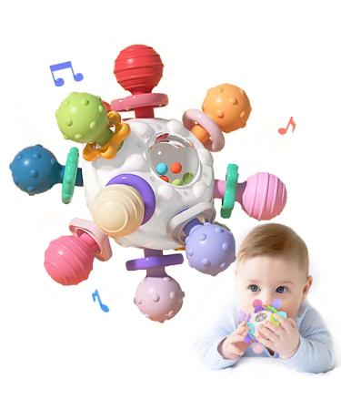 Fixed toys baby from 3 months sensors rattle gripping ball baby toys made of silicone Montessori motoric toys baby gift from 0 6 9 months - Buy Online on GoSupps.com