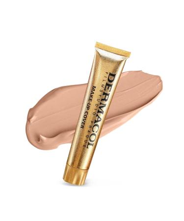 Dermacol Full Coverage Foundation - Matte Liquid Makeup with SPF 30 | Waterproof for Oily Skin & Acne Long-Lasting Color 211 30g - Buy Online on GoSupps.com
