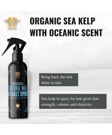 CRIUS COSMETICS Texture Max Sea Salt Spray - Hydrating & Volumizing with Organic Sea Kelp | UV Protection - 8 Fl Oz - Buy Online on GoSupps.com
