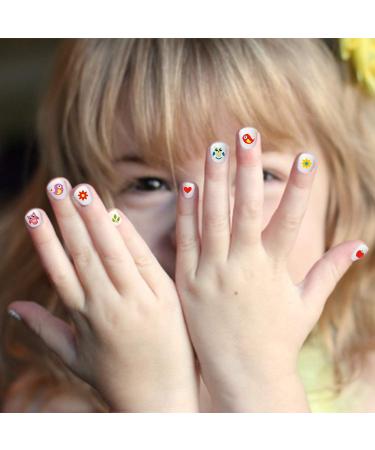 Konsait Nail Art Stickers for Kids - 600+ Designs, Self Adhesive, DIY Manicure Supplies for Children - Animal, Fruit, Dinosaur, Car, Flower Designs - Perfect for Birthday Parties and Nail Salons - Buy Online on GoSupps.com