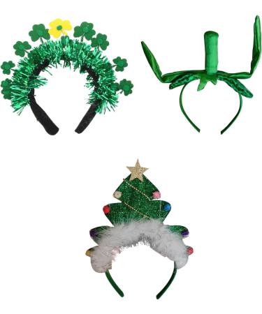 amangul Mardi GrasHeadband Irish Green Headband Irish Glitter Shamrock Headband SaintPatrick Day Headband CarnivalHeadband(A) - Buy Online on GoSupps.com