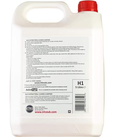 Nilco Antibacterial Cleaner & Sanitiser 5L - SVTN5CPCP - Buy Online on GoSupps.com