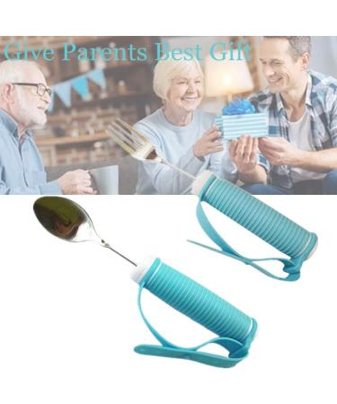 Silicone Aid Crockery - Fork & Spoon Set for Parkinson's & Disabled | Everyday Eating Accessories - Buy Online on GoSupps.com