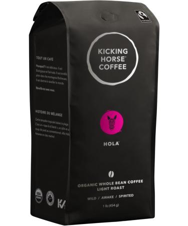 Kicking Horse Coffee Decaf Swiss Water Process Dark Roast Whole Bean 1 lb - Certified Organic Fairtrade & Hola Light Roast Whole Bean 1 lb - Certified Organic Fairtrade Kosher Coffee - Buy Online on GoSupps.com