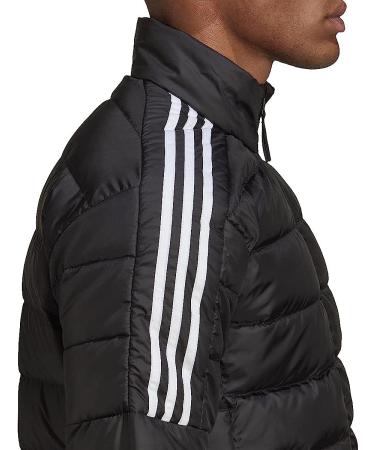 adidas Men's Essentials Down Jacket - Medium Black | Lightweight & Warm - Buy Online on GoSupps.com