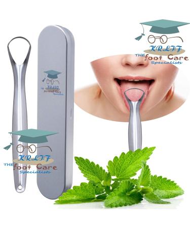 Master Tongue Scraper - Medical Grade Stainless Steel - Mouth Odor Remover - Buy Online on GoSupps.com