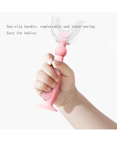 ZALUJMUS Kids U-Shaped Training Toothbrush for Toddlers 6-12Y - Food Grade Silicone Brush Head - 360 Oral Cleaning Design - Green - Buy Online on GoSupps.com