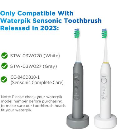 Replacement Brush Heads for 2023 Waterpik Sensonic Toothbrush - 8 Count with Covers Compact & White - Buy Online on GoSupps.com