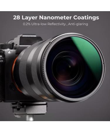 K&F Concept 82mm Circular Polarizer Filter HD 28-Layer Super Slim Multi-Coated CPL Lens Filter - Nano-X Series - Buy Online on GoSupps.com