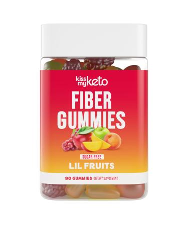 Kiss My Keto Fiber Gummies for Adults Sugar Free Delicious Fruity Flavored Fiber Supplement Gummies for Digestive Health Prebiotic Fiber Gummies Gummy Fiber for Adults 90 Count (1 Pack) Lil Fruits 90 Count (Pack of 1) - Buy Online on GoSupps.com