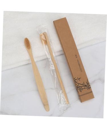 Eco-Friendly Soft Bristle Toothbrush Set - 6 Disposable Natural Wooden Toothbrushes for Travel - Landfill-Safe & Biodegradable - Buy Online on GoSupps.com