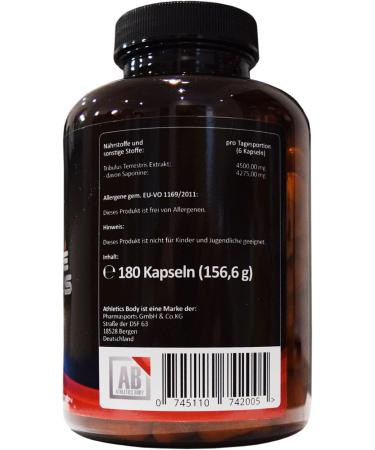 Tribulus Maximize - Premium 4500mg Daily Dose - 180 Capsules of Pure 10:1 Tribulus Terrestris Extract - 95% Saponins - Vegan - International Shipping - Buy Online on GoSupps.com
