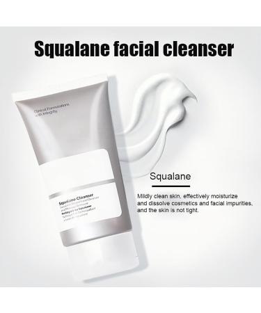 Squalane Facial Cleanser Squalane Cleanser Squalane Face Wash Women for Gently Cleaning Pores Hydrating Gentle Face Cleanser Squalane Oil Remover for Dry & Sensitive Skin Moisturising Cleanser - Buy Online on GoSupps.com