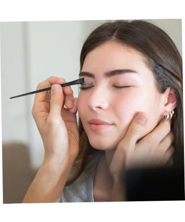 PLAFOPE 12pcs Practical Eyeliner Brush Eye Liner Makeup Brush Angled Eyebrow Brush Eye Liner Brush 15.5x1.2x0.6cm Black - Buy Online on GoSupps.com