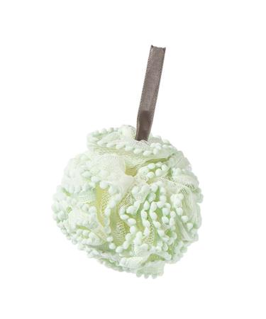 Bath Mesh Sponge Soft Exfoliating Large Rich Dense Foaming Mesh Shower Ball for Men Women (Green)