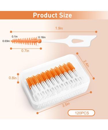 Dual-Use Interdental Brushes - 240 Pack | Silicone Tooth Floss Picks for Braces and Oral Cleaning - Buy Online on GoSupps.com