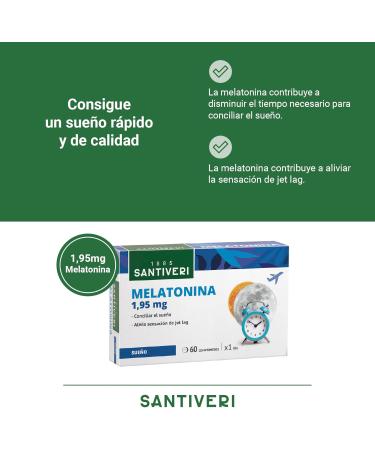 SANTIVERI Melatonin tablets / 60 tablets of 2 g melatonin - Buy Online on GoSupps.com
