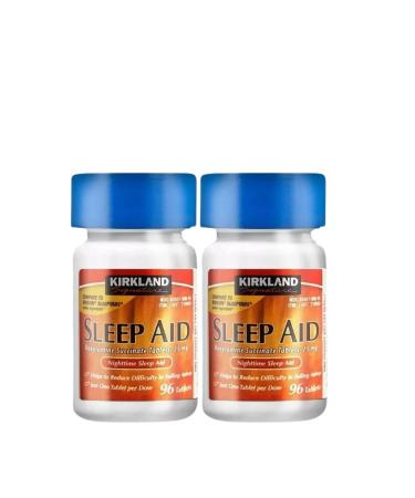 Nighttime Sleep Aid 25Mg Tablets 96 Count - Sleep Aid for Adults (Pack of 2)