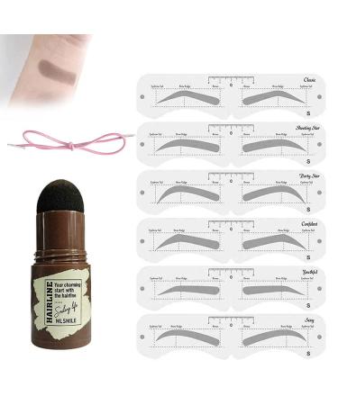 Brosep Eyebrow Pencil Template Set | Waterproof Brow Stamp & Define Tool for Beginners Perfect Eyebrows Made Easy - Buy Online on GoSupps.com