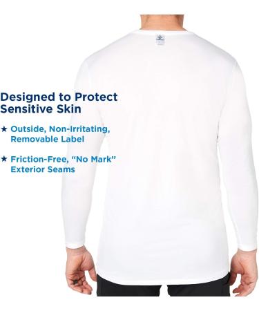 Eczema & Psoriasis Clothing Relief Treatment Shirt for Moderate to Severe Sensitive Dry Skin for Men (Size M) Also Used as a Wet Wrapping Therapy White - Buy Online on GoSupps.com