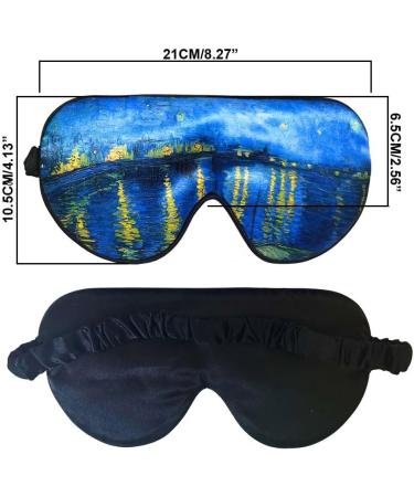 VAN GOGH Sleep Eye Mask | 100% Silk Comfort | Light Blockout & Ear Plugs for Travel - Perfect for Men & Women - Buy Online on GoSupps.com