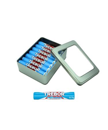 Trebor Softmints Spearmint Mints 14 Rolls x 44g Bundle with Silver Refillable Window Lid Tin - Gluten Free and Vegan - Buy Online on GoSupps.com