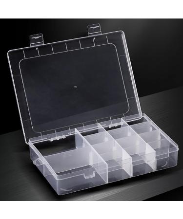 Yawdil 14 Grids Plastic Organizer Box With Dividers Large Grids Tackle Box Organizer Clear Snackle Box Container For Jewelry Art Diy Crafts Tapes Beads And Small Parts - Buy Online on GoSupps.com