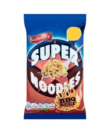 Batchelors Batchelors - Super Noodles - BBQ Flavored Sauce - Pack of 4 x 100g Bags