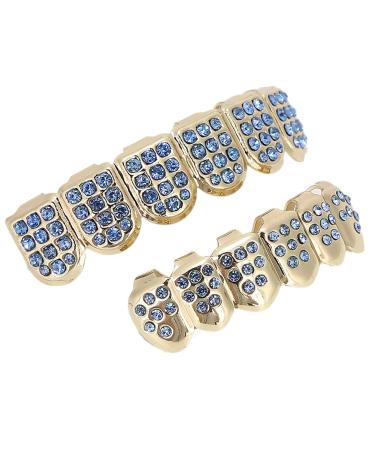 Verdant Touch Teeth Kit Teeth Set Hip Hop Grillz Decoration Kit for Halloween Party Show 6 Piece Set