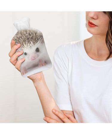 Hedgehog Cute Hot Water Bottle with Plush Cover - Hand Warmer for Adults & Children | 26.5x15.3cm - International Shipping Available - Buy Online on GoSupps.com