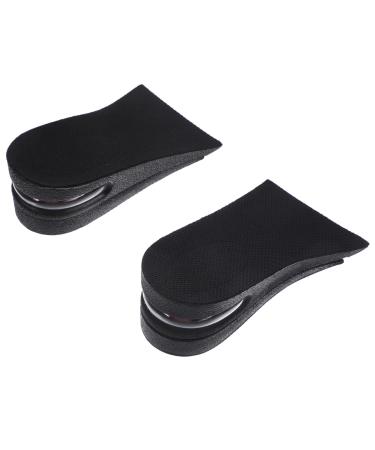 Didiseaon 1 Pair Thickened Foot Cushions Massages Cushionaires Shoe Riser Shoe Insert Half Heightening Insole Black Plantar is Unusual Half Insoles Floor Mat Sole of Foot Man